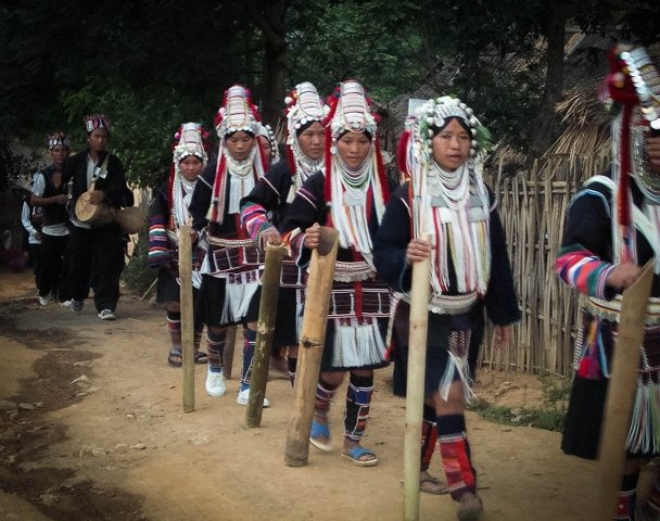 akha hilltribe ceremony